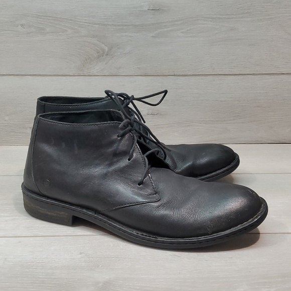 Born Mens Ankle High Top Lace Up Leather Boots shoes sz 11M main image 16